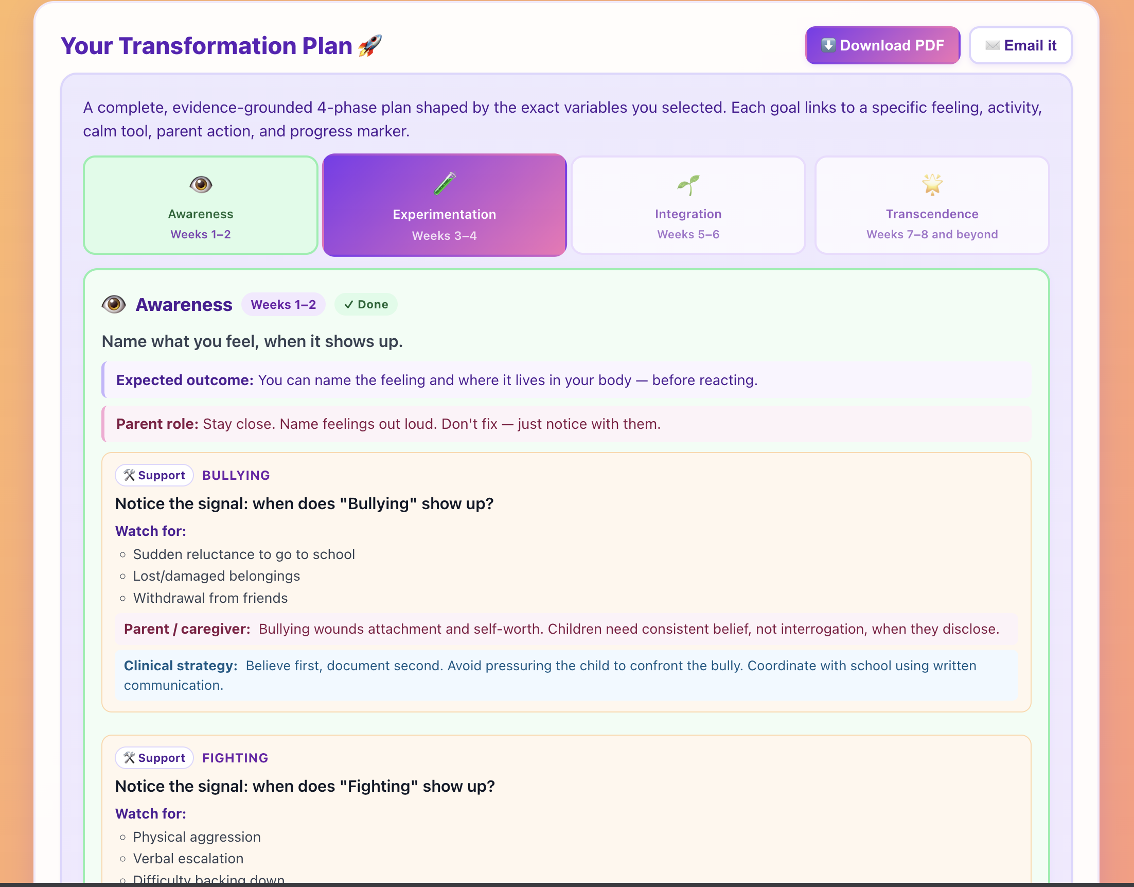 PercelX Student Development Dashboard preview